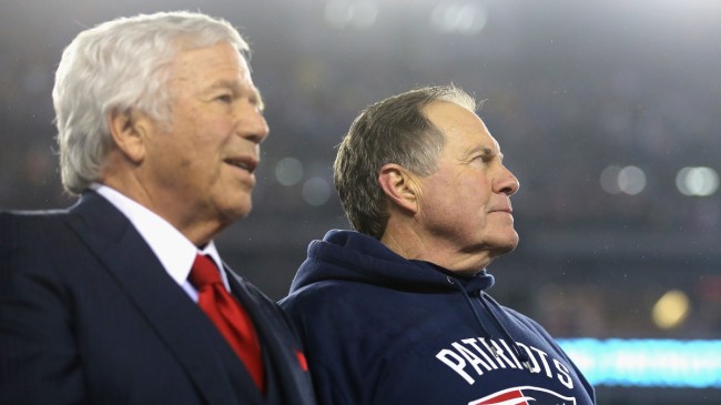 Patriots owner Robert Kraft and head coach Bill Belichick