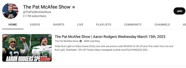 rodgers pat mcafee show