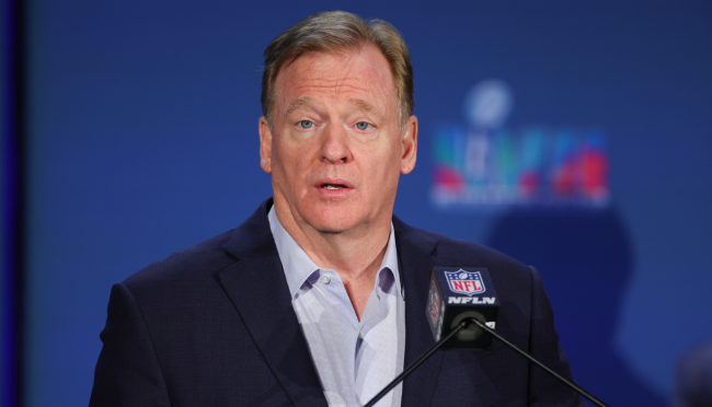 roger goodell press conference microphone gambling quote 2016