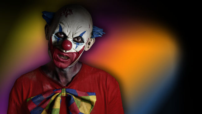 scary clown fear study Coulrophobia