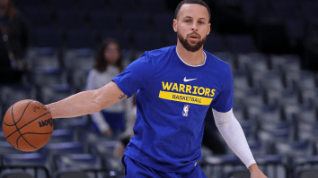 Fans Tell Ball Boy To Sue Steph Curry After Pregame Trick Shot Goes Horribly Wrong