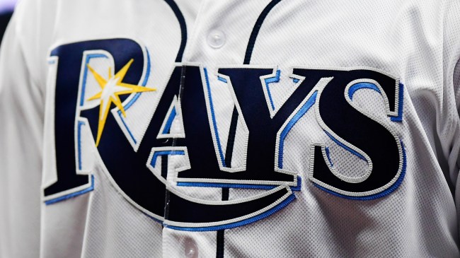 Tampa Bay Rays logo on jersey