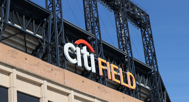 view of citi field outside mets ballpark food 2023