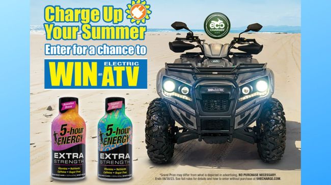 5-hour Energy wants to know how you'd enjoy driving an ATV this summer
