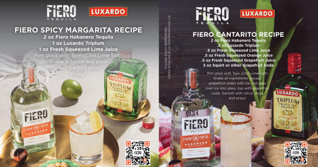 Try these cocktail recipes using Fiero Spicy Tequila