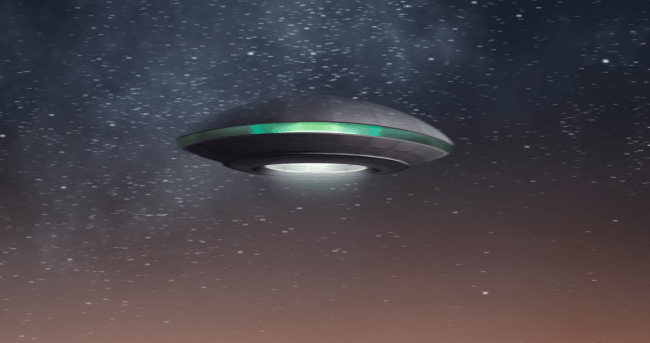 UFO night sky filmed private plane colombia model