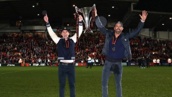 Ryan Reynolds’ And Rob McElhenney’s Wrexham FC Promoted To Football League As Pandemonium Ensues