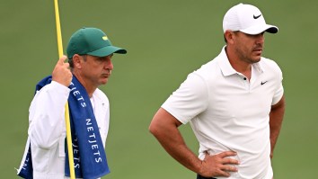 Brooks Koepka’s Caddie Hit With Strange Cheating Accusations At The Masters