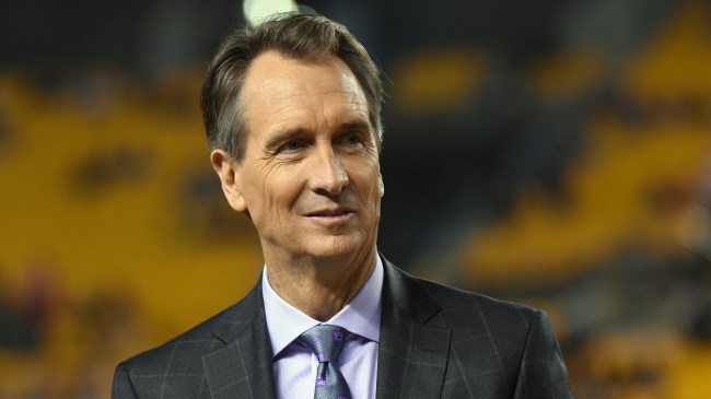 Cris Collinsworth at a Chiefs game