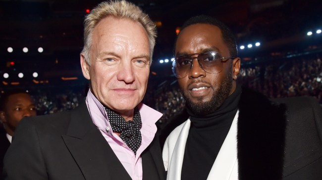 Sting and Diddy at The Grammys