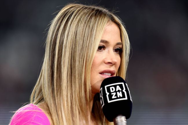Diletta Leotta covers the Serie A match between Juventus and Napoli