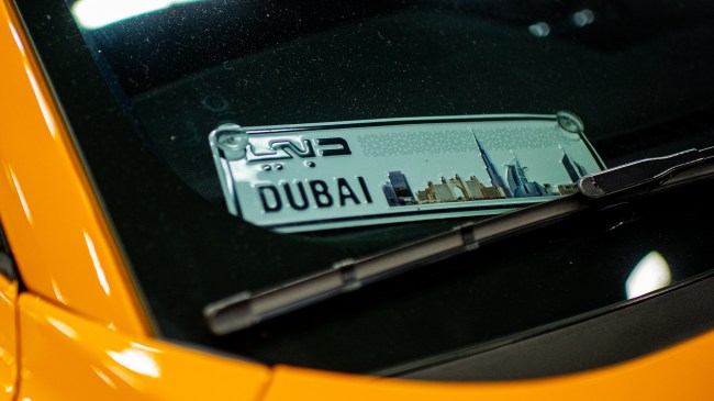 Dubai license plate