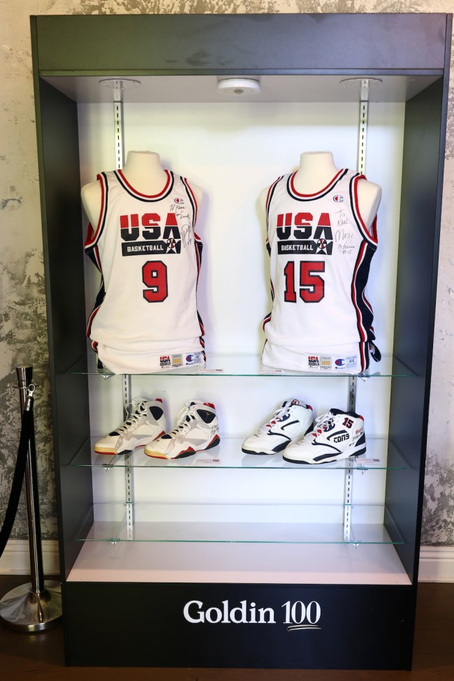 Michael Jordan and Magic Johnson's Dream Team Jerseys