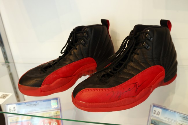 Michael Jordan's Flu Game sneakers from the 1997 NBA Finals
