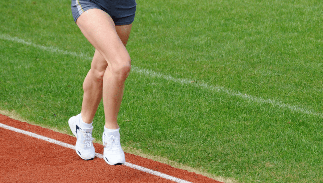heptathlete running on track Lauryn Davey instagram
