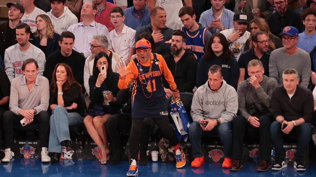 Spike Lee and Knicks fans at MSG