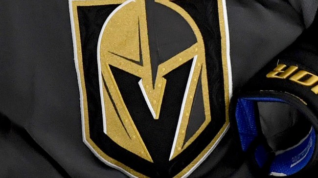 Las Vegas Golden Knights logo on uniform