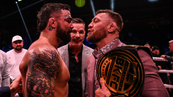 Mike Perry Reacts To Conor McGregor Faceoff At BKFC 41 ‘We Can Go Throw Hands’