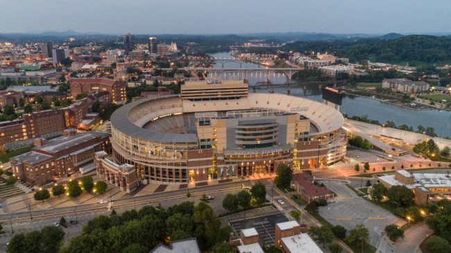 A view from outside of Neyland Stadium.