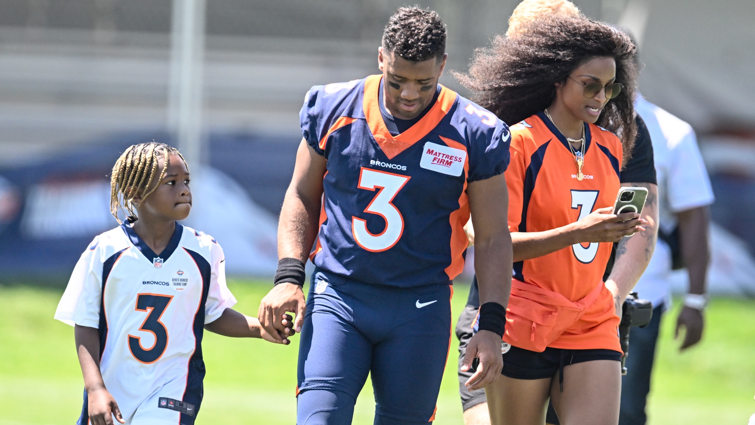 Russell Wilson, Ciara, and son Future