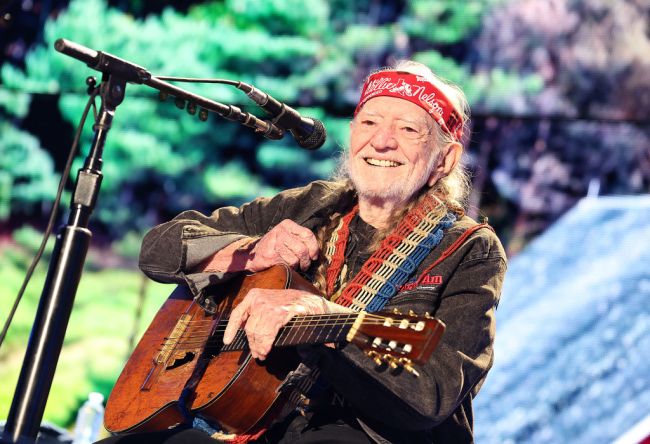 Willie Nelson performs in concert during Farm Aid at Coastal Credit Union Music Park at Walnut Creek on September 24, 2022