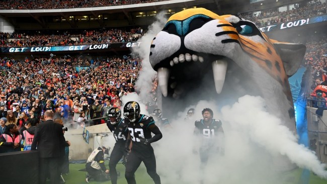 Jacksonville Jaguars run out of the tunnel