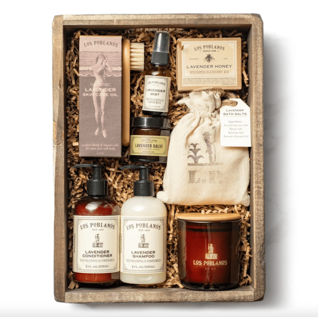 Los Poblanos Relax & Restore Crate Gift Set; shop Huckberry for Mother's Day