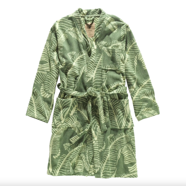OAS Banana Leaf Robe; shop summer apparel at Huckberry