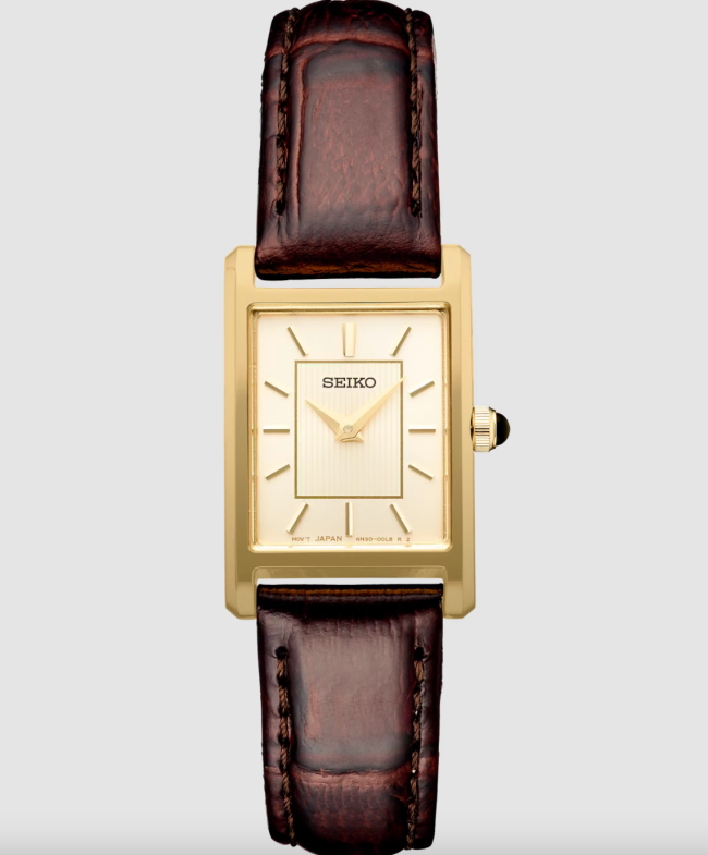 Seiko Women's Leather Essentials Watch; shop Huckberry for Mother's Day