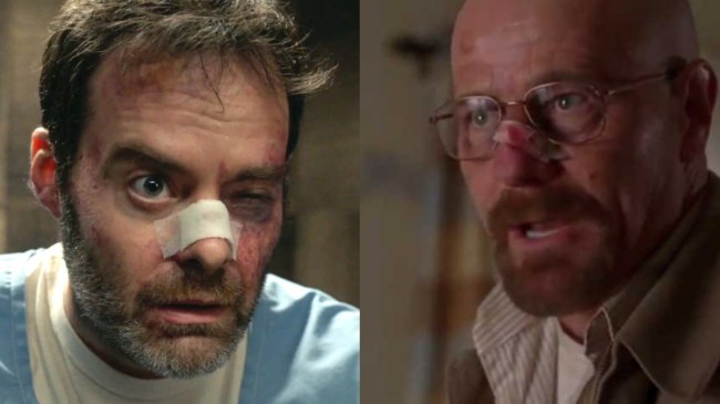 bill hader in barry and bryan cranston in breaking bad