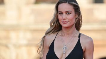 Brie Larson Celebrates Premiere Of ‘Fast X’ With Stunning Black Dress And Roman Pizza