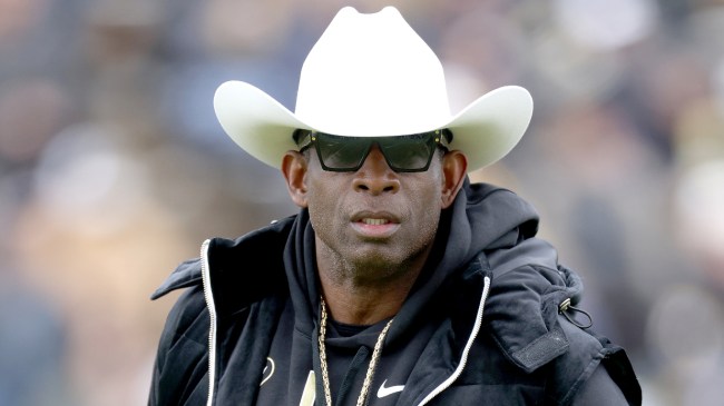 Deion Sanders at the Colorado spring game.