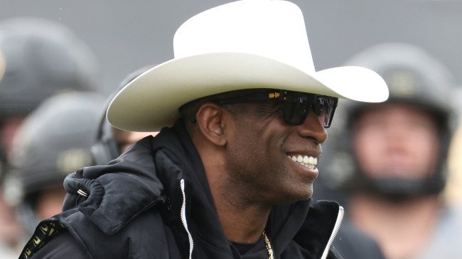 Deion Sanders at the Colorado spring game.
