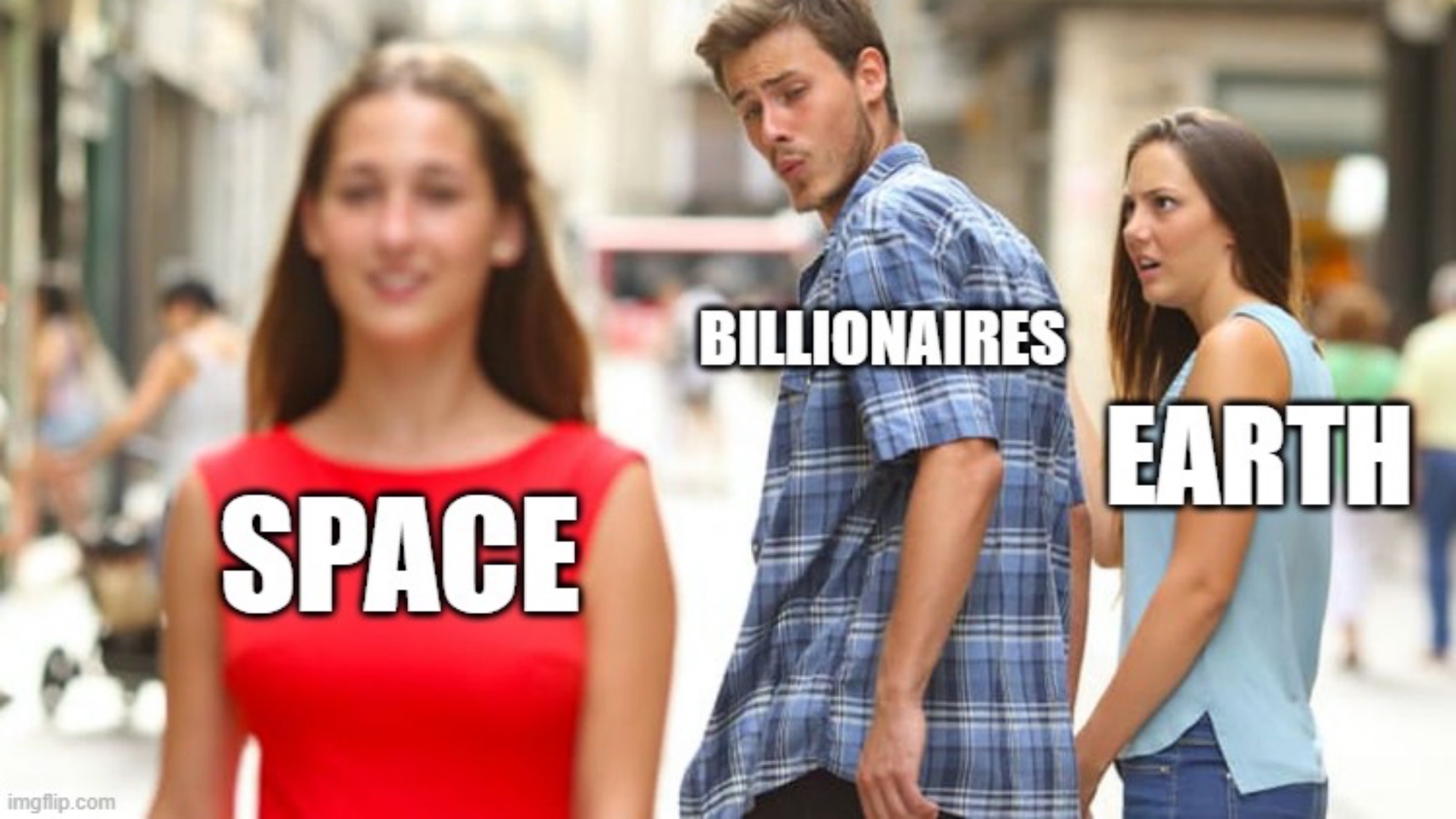 funny meme about billionaires and space