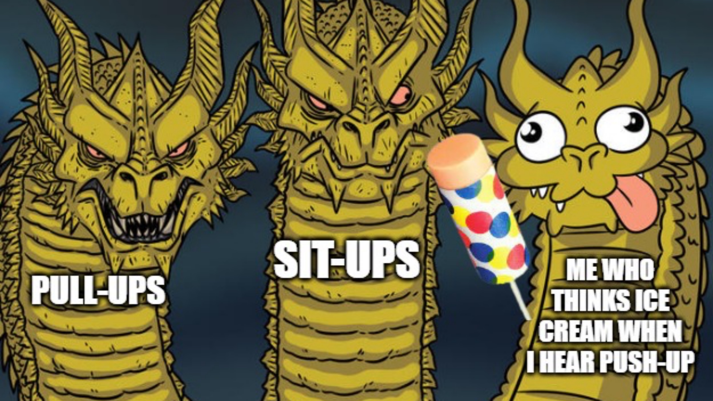 funny three dragons meme