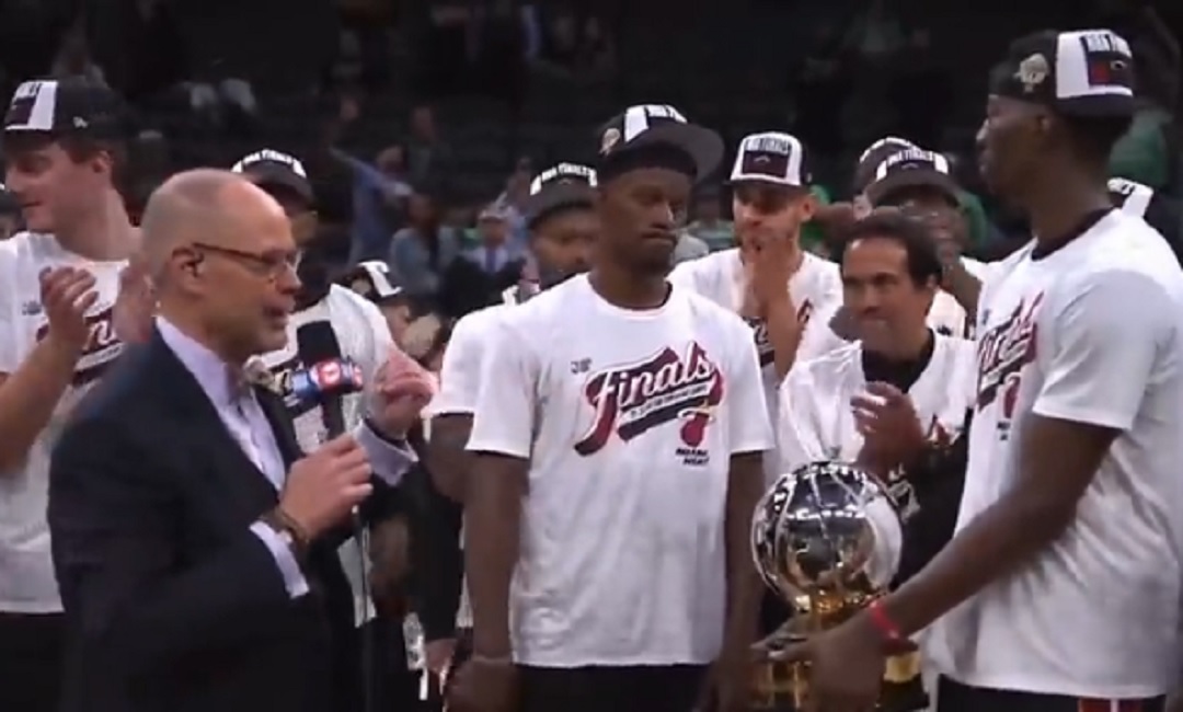Jimmy Butler Refused To Hold Eastern Conference Finals Trophy After