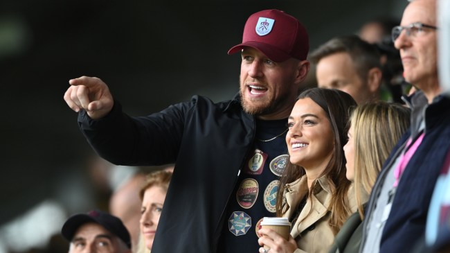 JJ and Kealia Watt at a Burnley game