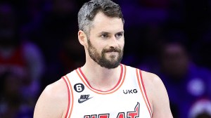Kevin Love playing for the Miami Heat