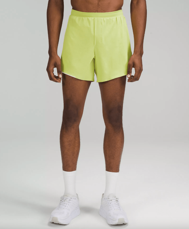 lululemon Fast and Free athletic shorts in Wasabi