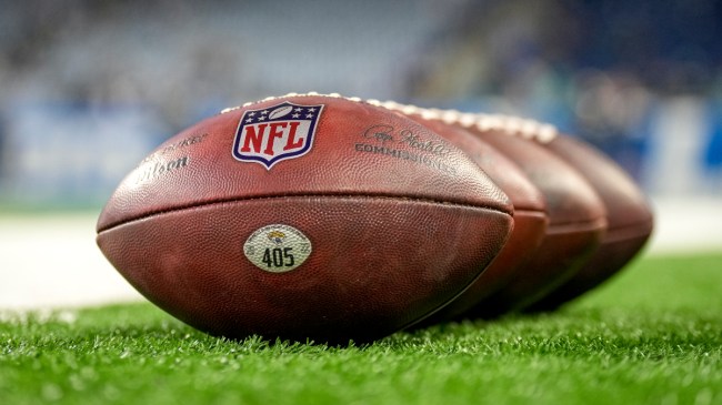 NFL ball in playoff matchup