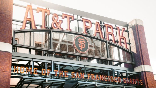 A view from outside AT&T Park.