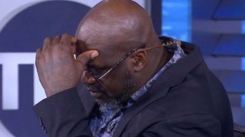 Shaq Can’t Keep It Together After Charles Barkley Makes ‘Tight End’ Comment