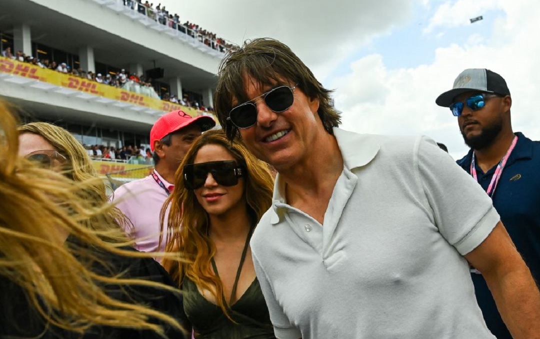 Tom Cruise and Shakira at F1 Miami GP