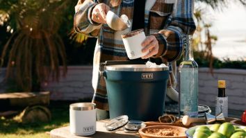 Keep Every Drink Ice Cold All Summer Long With The YETI Rambler Beverage Bucket