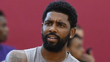 NBA Star Kyrie Irving Shows Off NFL Athleticism While Playing Football In Viral Video