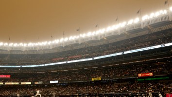 Yankee Stadium Looks Apocalyptic As Wildfires In Canada Affect Air Quality