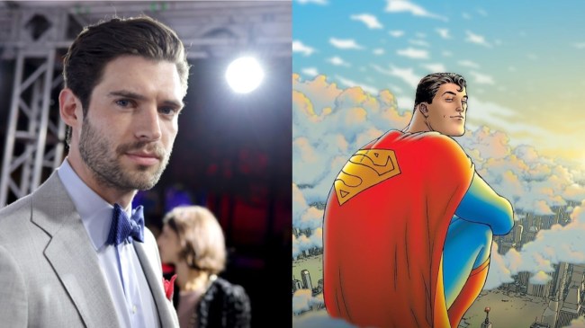 david corenswet and superman collage