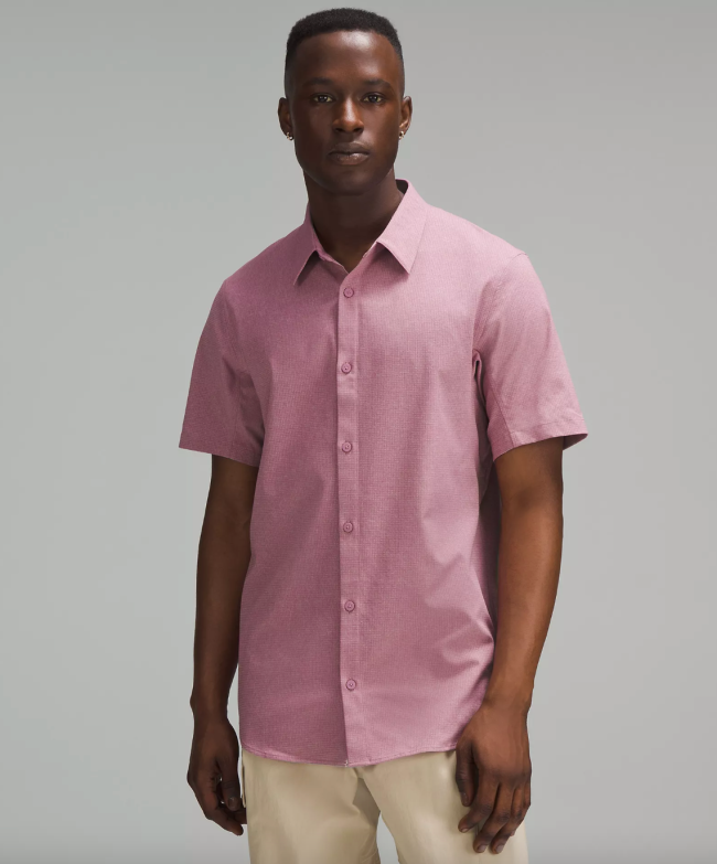 lululemon Airing Easy Short Sleeve Button-Up Shirt; shop business casual attire