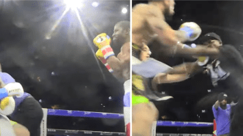 Ringside View Of Floyd Mayweather-John Gotti III Brawl Shows The Chaos That Ensued In The Ring