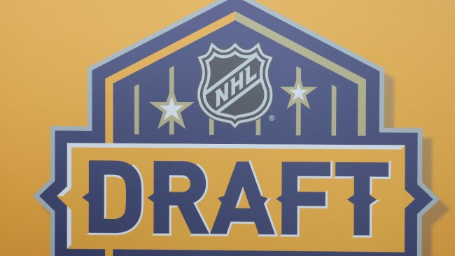 An NHL Draft logo.